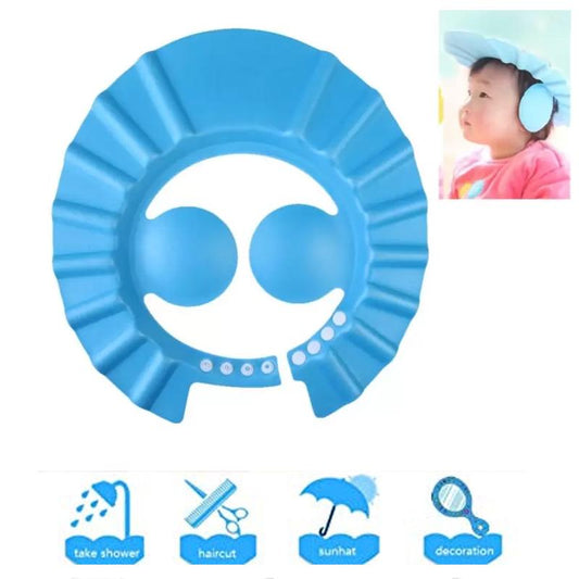 0378 Adjustable Safe Soft Baby Shower cap 24by7sale